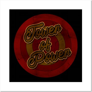 Circle Retro Tower Of Power Posters and Art